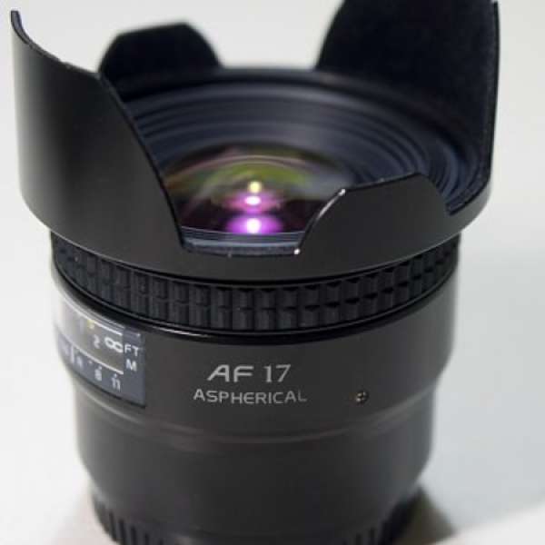 Tokina 17mm f3.5 AT-X AF 加LA-EA4接環可接 Sony A7系列機身