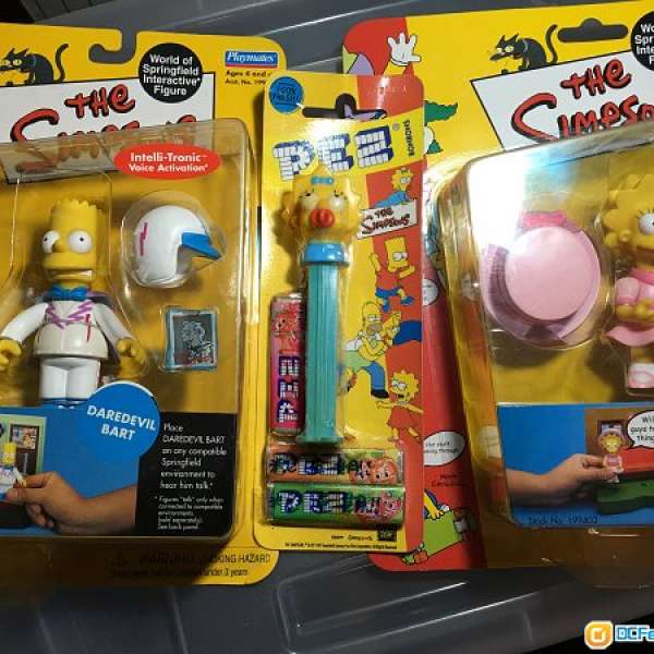 Simpsons Action Figure 阿森一族 辛普森家庭 Bart Lisa PEZ USA  卡通 美國 Cartoon