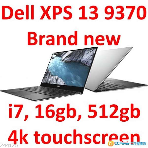 NEW Dell XPS 13 9370 (i7, 16gb, 512gb, 4k touchscreen)