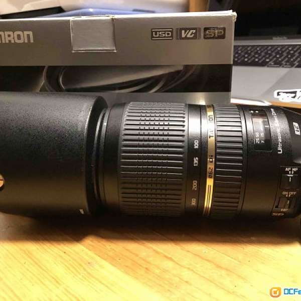 Tamon SP 70-300mm f/4-5.6 Di VC USD  A005E for Canon, not 70-200