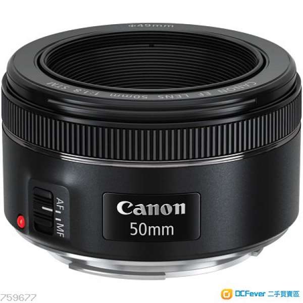 Canon 50mm f/1.8 STM + 原廠遮光罩 ES-68