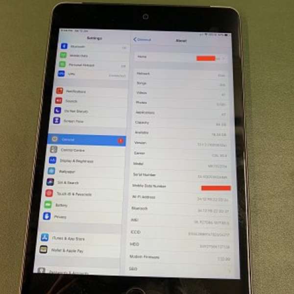 iPad mini 4 64G Cellular 太空灰
