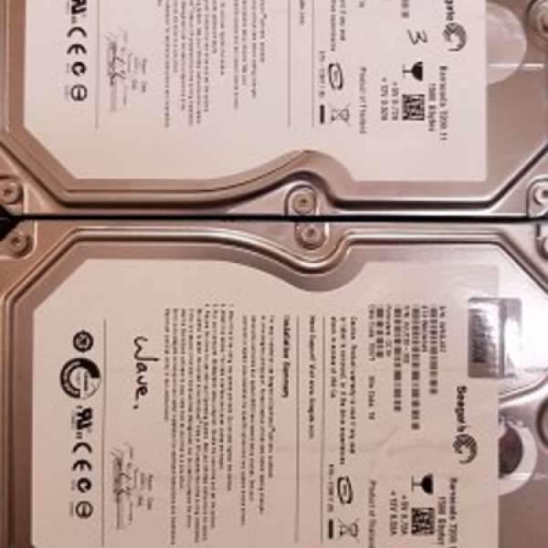 有問題硬碟四隻 Seagate 1.5T, Hitachi 2T, WD 2T