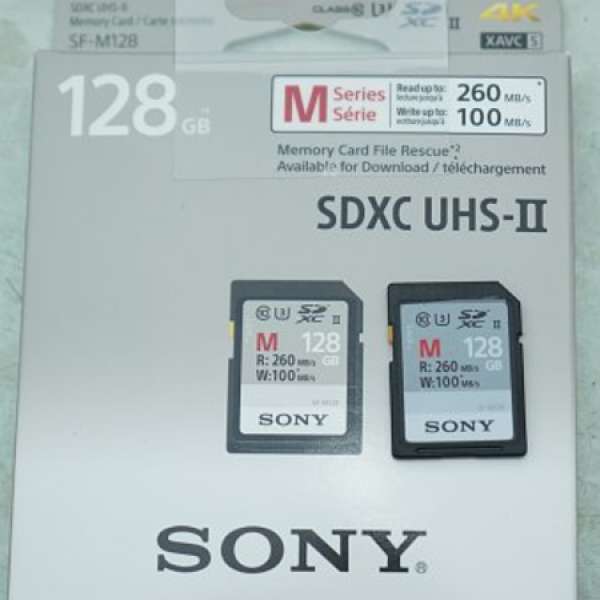 Sony SF-M128 128G UHS-II SDXC R:260 W:100 記憶卡
