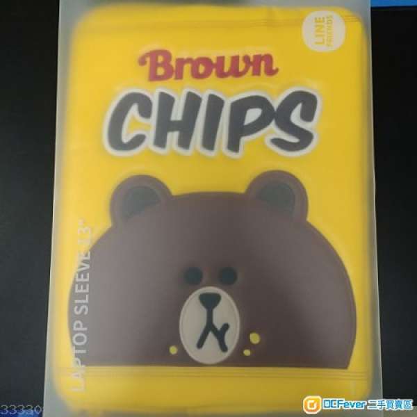 購自韓國 Line Friends Brown Chips 13" Laptop Sleeve 手提電腦袋 Notebook Pouch