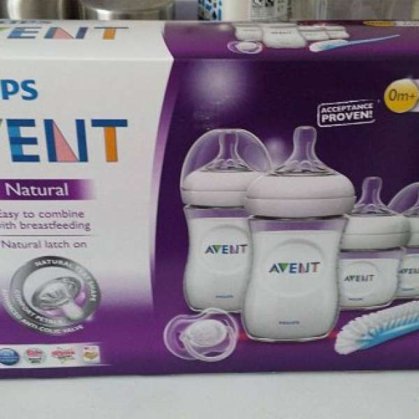 100% 全新Philips Avent 自然初生嬰兒奶瓶奶樽套裝