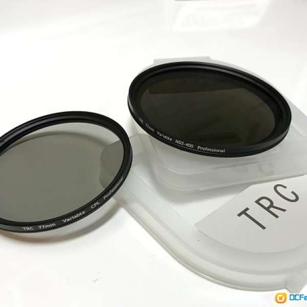 全新 TRC Variable ND VND Filter 濾鏡 52-82mm ND2-ND400 數位可調較 減光鏡 (包郵)