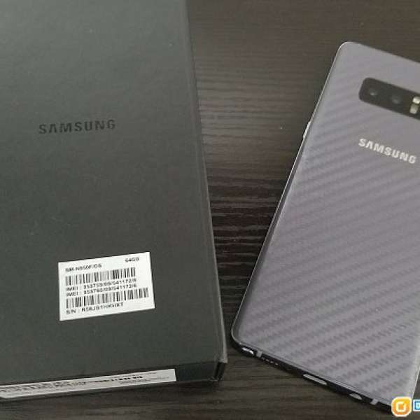 98%新 Samsung Galaxy Note 8 N950F-DS 雙卡 灰銀色 Gray (壞Sensor) 6/64G