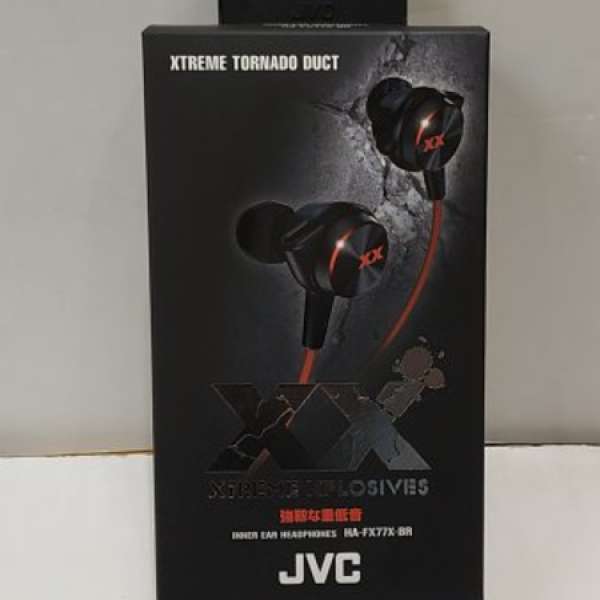100%全新JVC FX77X有線專業耳機