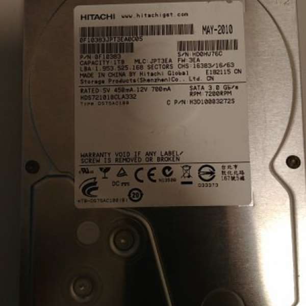 3.5 Hitachi 1TB