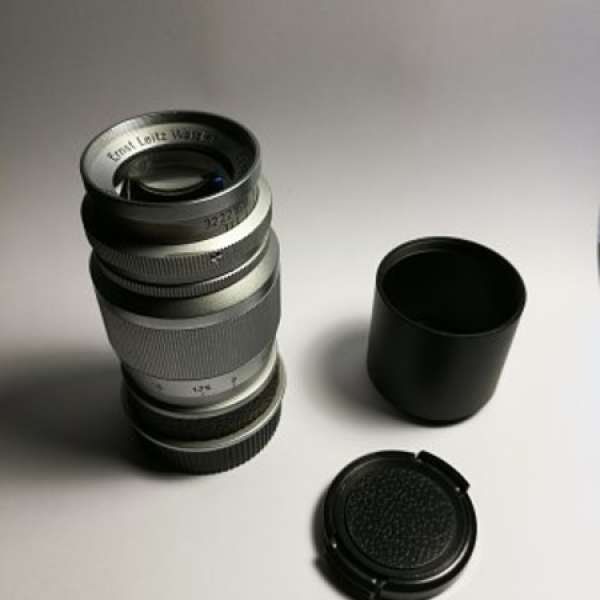 Leica Elmar 9cm f4 with hood