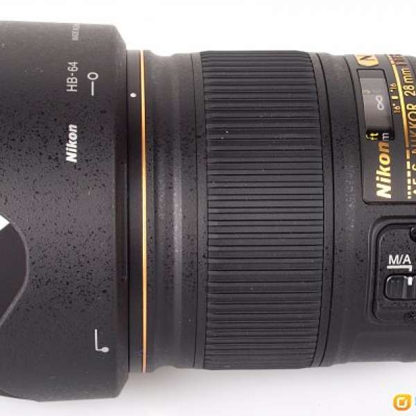 Nikon 28mm f1.8, 98% new with all packages
