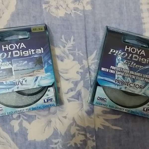 全新未開封 Hoya Pro 1 40.5mm UV filter / Protector，各售$120