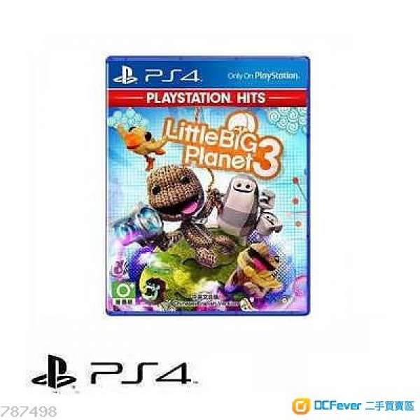 放PS4 GAME LittleBigPlanet 3 中文版 (全新未開)