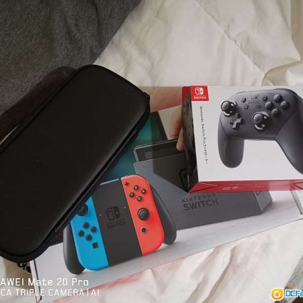 99%New Switch 主機(香港行貨，有原裝joypad,有原裝外帶帶硬盒)