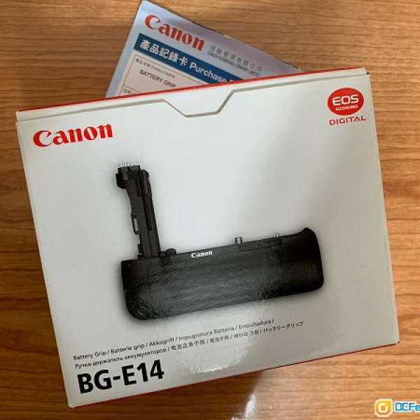 Canon 原廠行貨直倒 BG-E14 電池手柄 for EOS 70D 80D,95% new