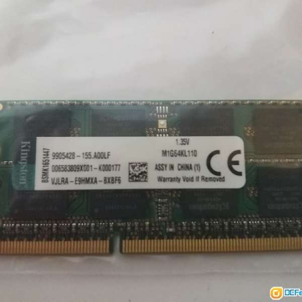 Kingston 8Gb DDR3L 1.35V