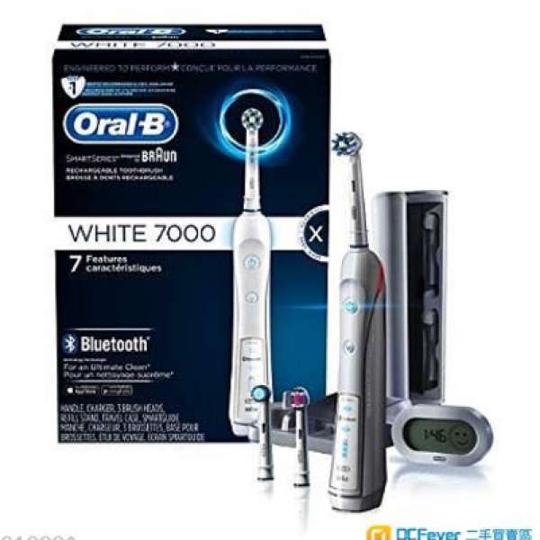 100% New 全新 Oral-B WHITE 7000 Braun 藍牙 電動牙刷 百靈