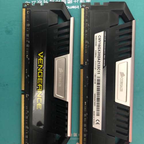 二手 CORSAIR CMY16GX3M2A2133C11 8GBx2 DDR3 2133 CL11 LONGDIMM RAM