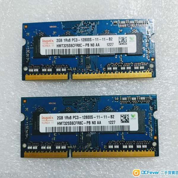 hynix / SKhynix KOREA 2GB x2 DDR3 1.5V HMT325S6CFR8C-PB DDR3 1600MHz