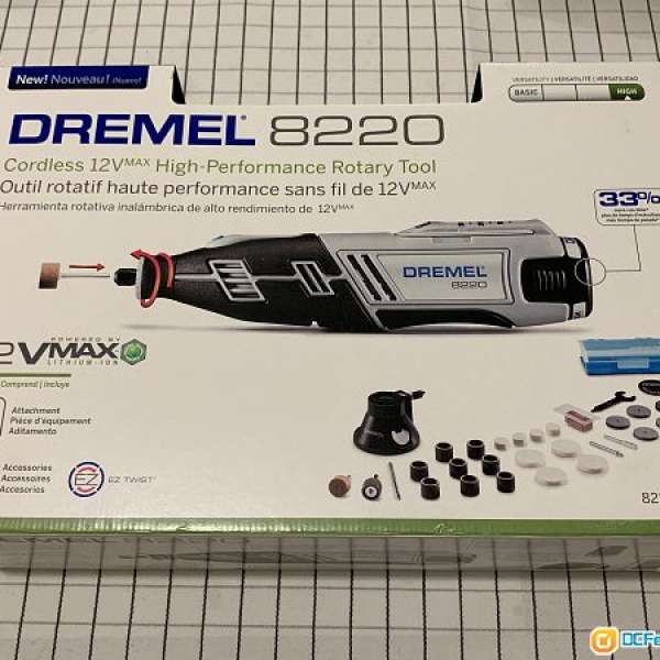 99.99% 新 Dremel 8220-1/28 12V 充電式電磨機