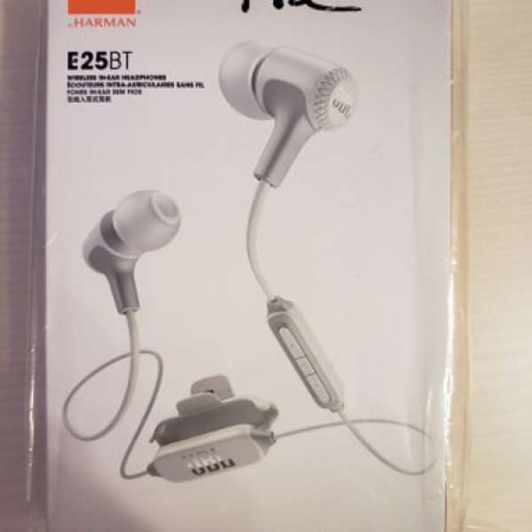 JBL E25BT wireless in-ear bluetooth headphones 入耳式藍牙耳機 (全新)