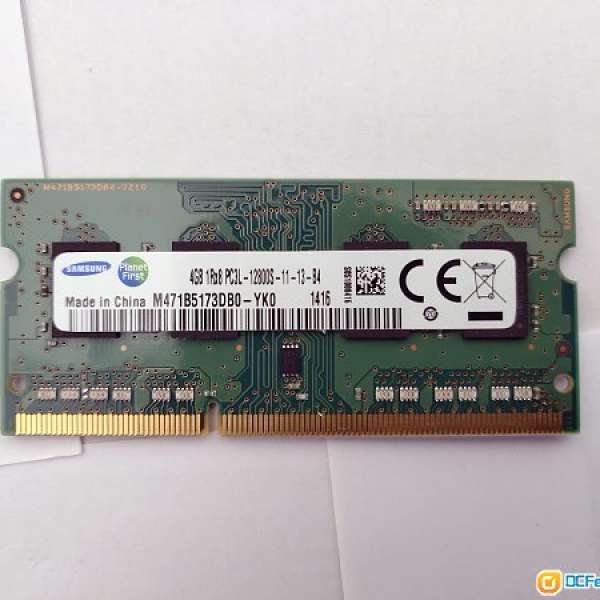 SAMSUNG DDR3 4GB PC3L-12800S