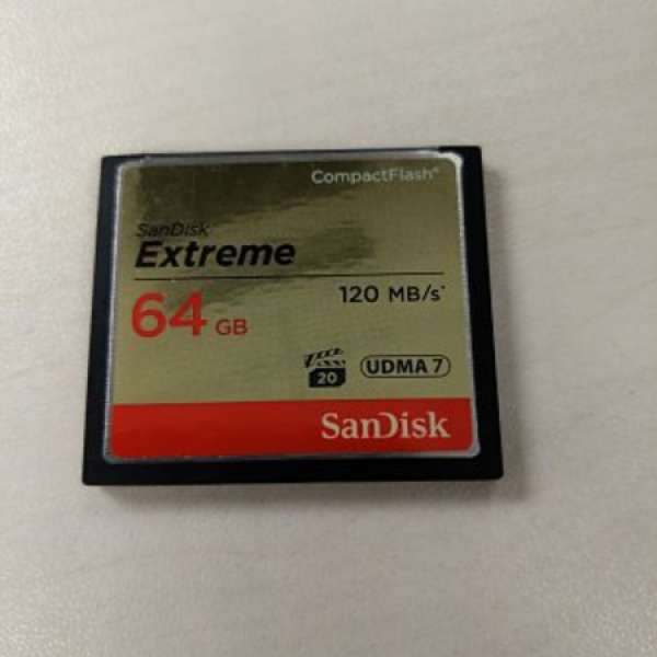 壞卡  Sandisk 64GB Extreme 120MB/s CF Black