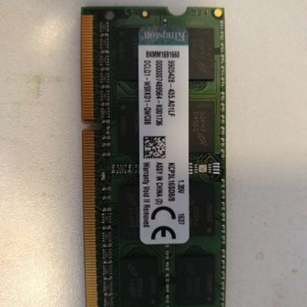 Kingstone DDR3L 1600 1.35V 8GB SODIMM RAM