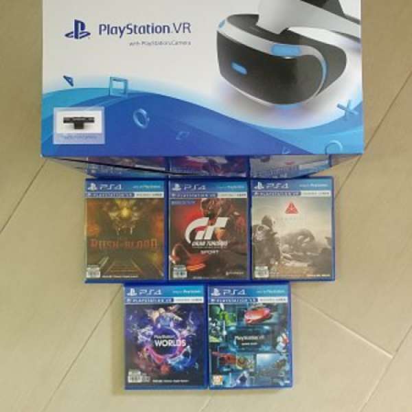 PlayStation VR with Playstation Camera 連游戲五隻