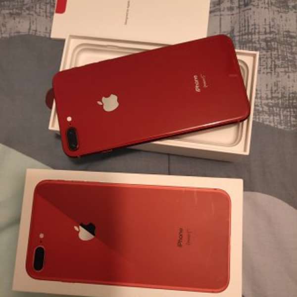 99%新 紅色 iPhone 8 Plus 256GB  全套齊 有保到 2019年9月30日