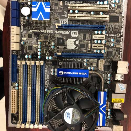 二手 ASROCK X58 EXTREME6 MB + INTEL XEON X5660 CPU