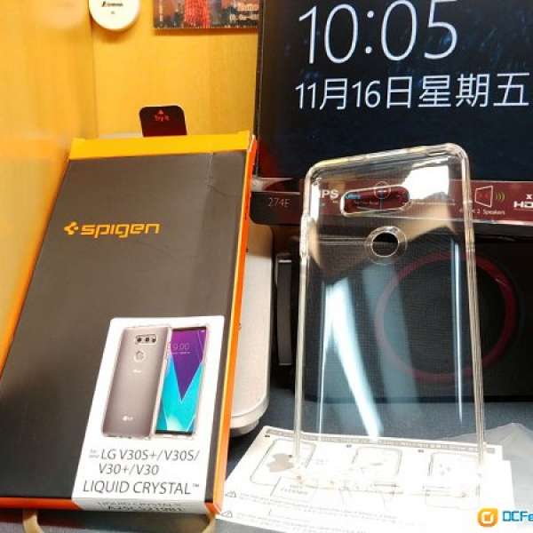 Spigen SGP LG V30+ Case Liquid Crystal 透明手機軟殼