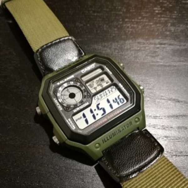 CASIO 電子錶 軍錶