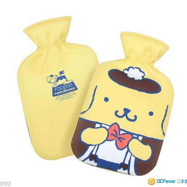 全新 Sanrio 布甸狗 Pom Pom Purin 玻璃隔熱茶杯 、暖水袋 、陶瓷收納碟