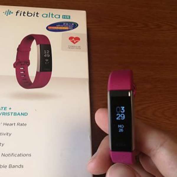 90%新 Fitbit Alta HR PURLE S Size 行貨