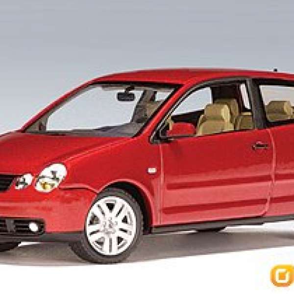 全新 1:43 AUTOART Volkswagen VW POLO 2001 (MURANOROT PERLEFF) 59767 福士