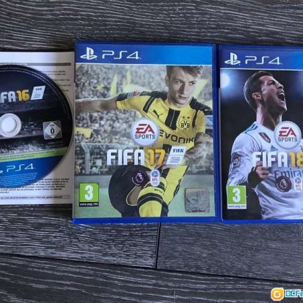 PS4 FIFA 17 & FIFA 18 中英文版 二手