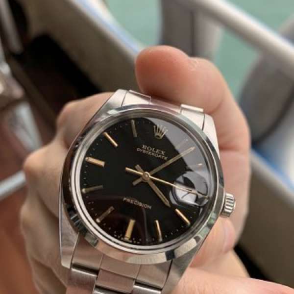 1986年 勞力士 Rolex 6694 Oysterdate Precision Gilt Dial 黑金面 + 78350 錶帶