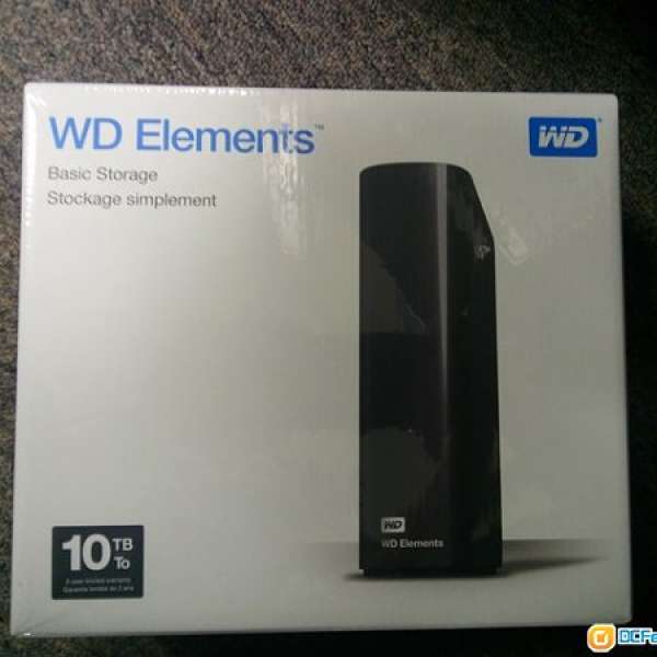 100% 全新 WD Elements 10TB USB3.0 外置硬碟