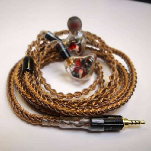 極級7N退火銅耳機線升級線 QDC Shure SENNHEISER fender campfire westone 2.5mm3....