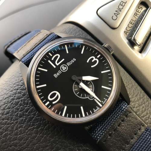 Bell & Ross BR123 HERITAGE BLACK PVD (not Rolex Omega Seiko)