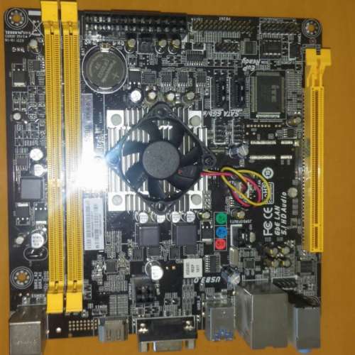 ( ITX) 新淨BIOSTAR A68N-5200 底板連背板(板载 APU A6-5200四核处理器)