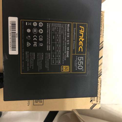 二手 ANTEC TRUE POWER CLASSIC 550W 80PLUS GOLD ATX POWER SUPPLY