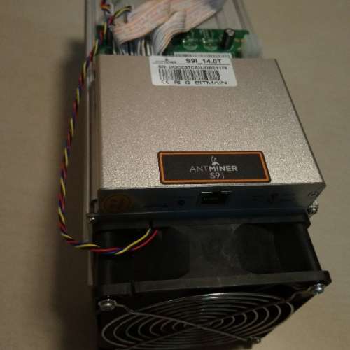 平放二手 Antminer S9i 14T 包電源 包1.00mm粗電線 100% Work