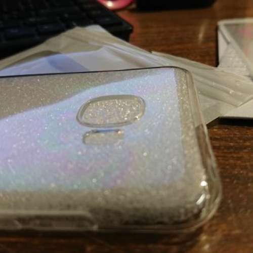 Samsung C5 全覆蓋螢幕玻璃保護貼 + 軟後貼 + 透明手機保護套