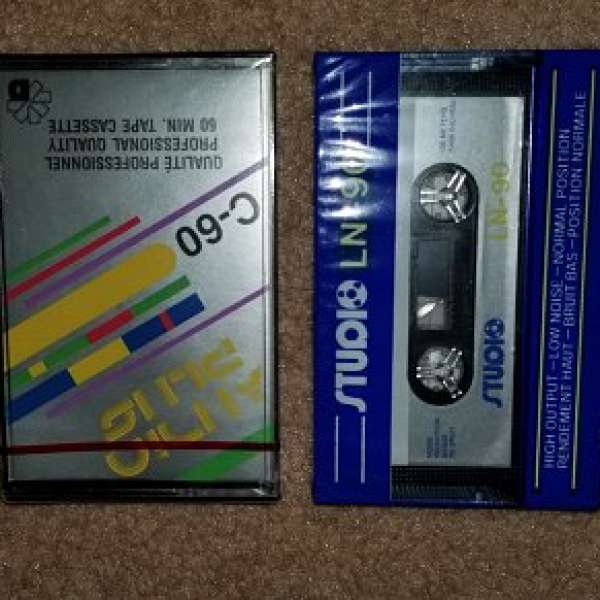 Brand New Cassette Tape 2 pcs one set price record voice 全新錄音帶2件一套價