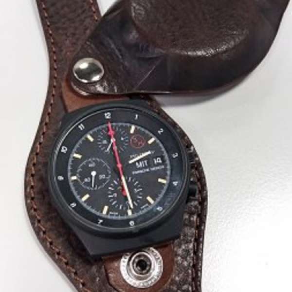 超級罕有Orfina Porsche Design BUND Military Chrono 3H Black PVD (德軍版)