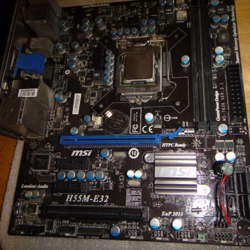 Intel® Core™ i3-540 3.06GHz 連主版 MSI H55M-E32 ((內有正版window 10 Pro))So...