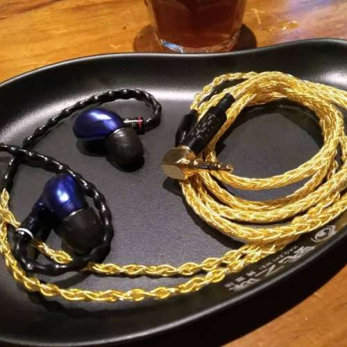 高端7N冷凍單晶銅鍍金耳機線升級線 64 audio jh audio Shure fender campfire westone